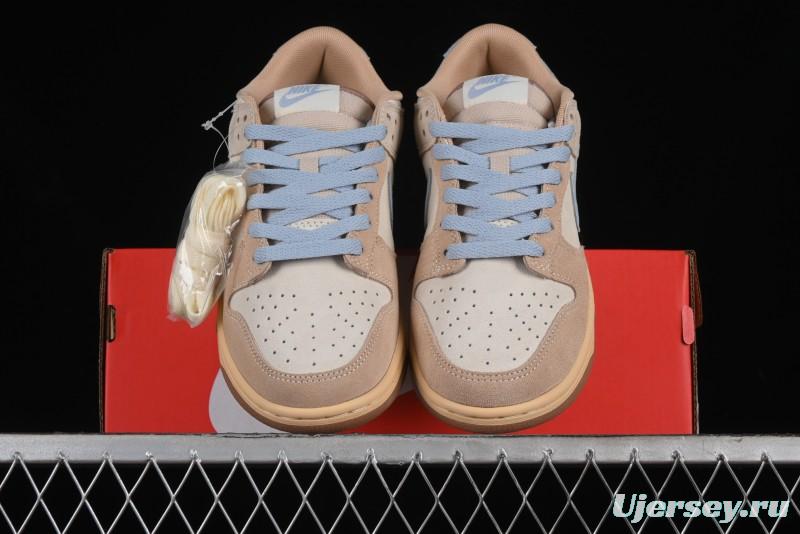 Nike Dunk Low SB Sanddrift Blue Vintage Suede and Light Blue Accent Casual Skate Shoes - HF0106-100