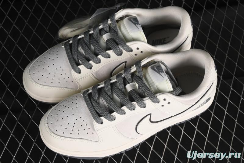 Nike SB Dunk Low The North Face Collaboration - Cement Grey Pig Anniversary High-End Custom Low-Top Casual Skate Shoes - XX2025-326