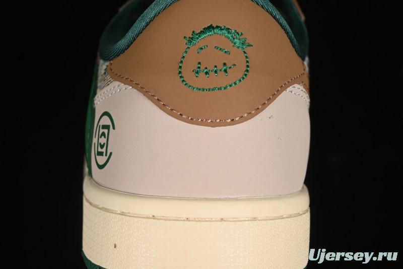 Nike Travis Scott x Fragment Design x Air Jordan 1 Low OG SP AJ1 Retro Sneakers - JH6088-611
