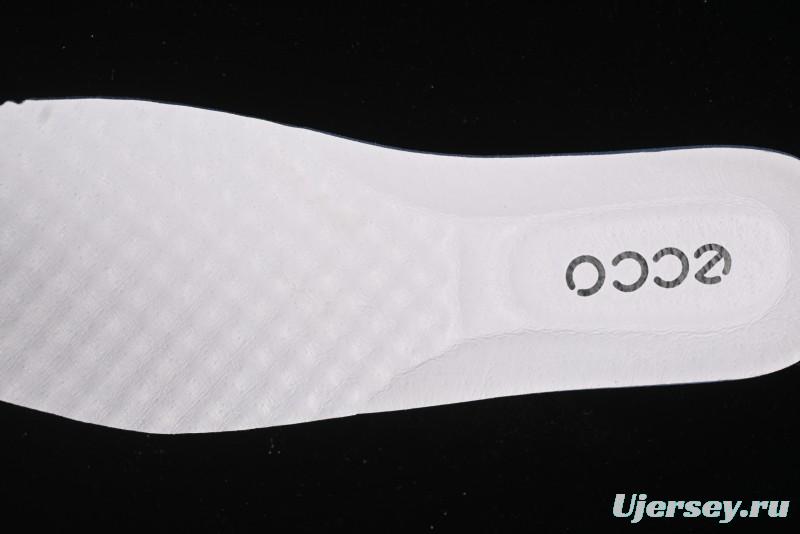 ECCO 2024 New Fashion Simple Versatile Genuine Leather White Sneakers - 61881301001