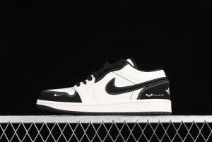 Nike Air Jordan 1 Low AJ1 Marvel Collaboration - Batman Custom High-End Low-Top Basketball Shoes - SJ6650-011