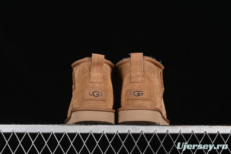 UGG Classic Ultra Mini Short Boots with Genuine Australian Shearling and TREADLITE Outsole - 1116109