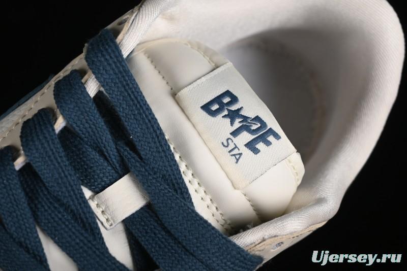 Nike SB Dunk Low Bape Collaboration - Beige Blue Anniversary Custom Low-Top Casual Sneakers CF3688-011