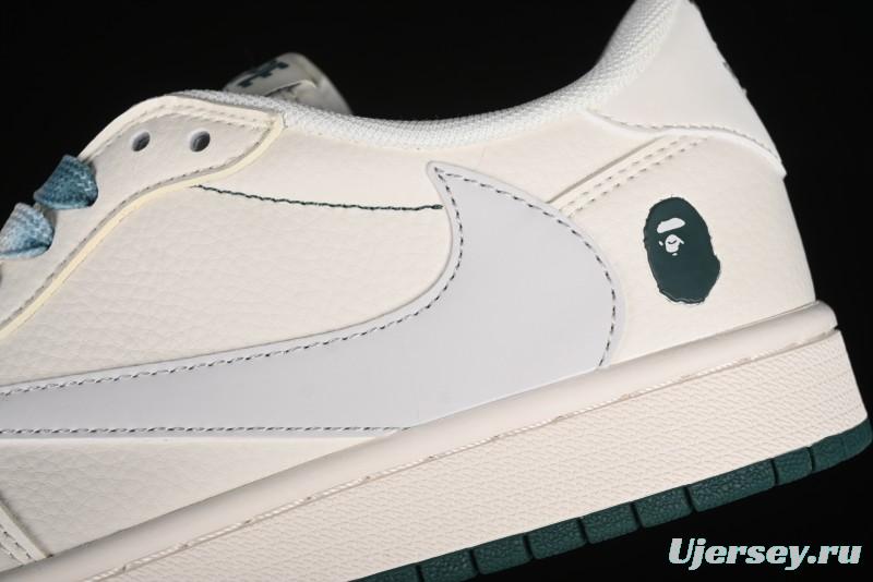 Nike Travis Scott x Fragment Design x Air Jordan 1 Low AJ1 Bape Collaboration - XY2688-100