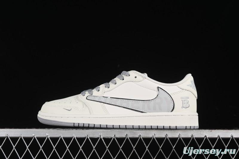 Nike Travis Scott x Fragment Design x Air Jordan 1 Low OG SP AJ1 Low Top Casual Sneakers - DM7866-022