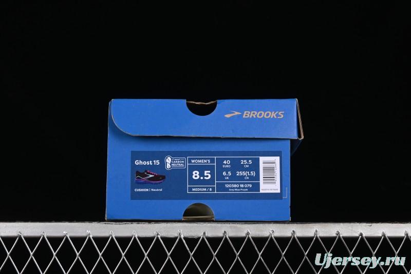 Brooks Ghost 15 Running Shoes with DNA LOFT V2 Cushioning and Breathable Air Mesh - 1203801B079