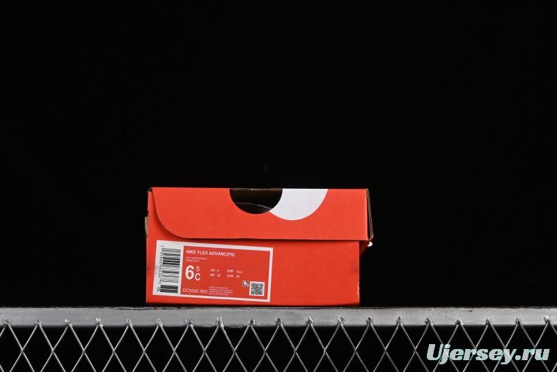 Nike Flex Advance Hook and Loop Breathable Soft Lightweight Kids Shoes - DC5562-600