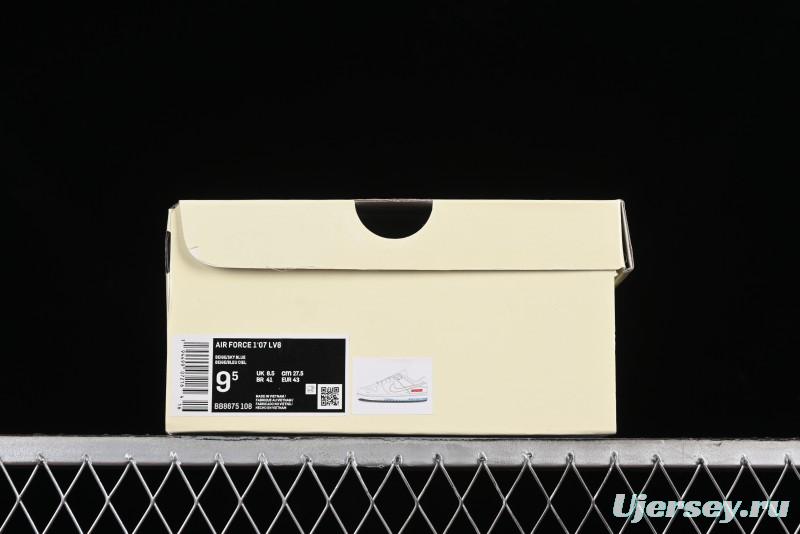 Nike SB Dunk Low Supreme Collaboration - Light Blue Double Swoosh Anniversary Customized Low-Top Casual Sneakers - BB8675-108