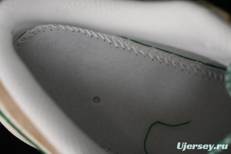 Nike Air Jordan 1 Low AJ1 Gucci Collaboration - Vintage Basketball Shoes in Sheepskin Green - WG8850-014