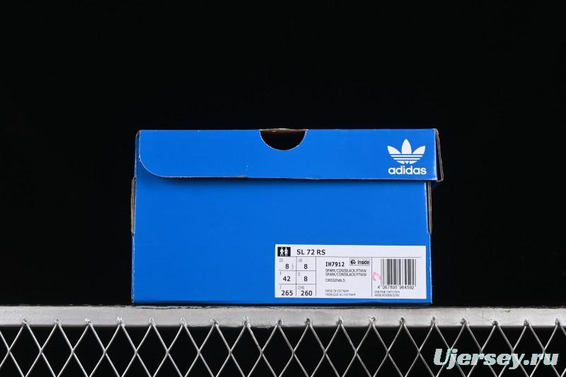Adidas Originals SL 72 RS Retro Running Shoes with Ecotex Tongue and EVA Midsole - IH7912