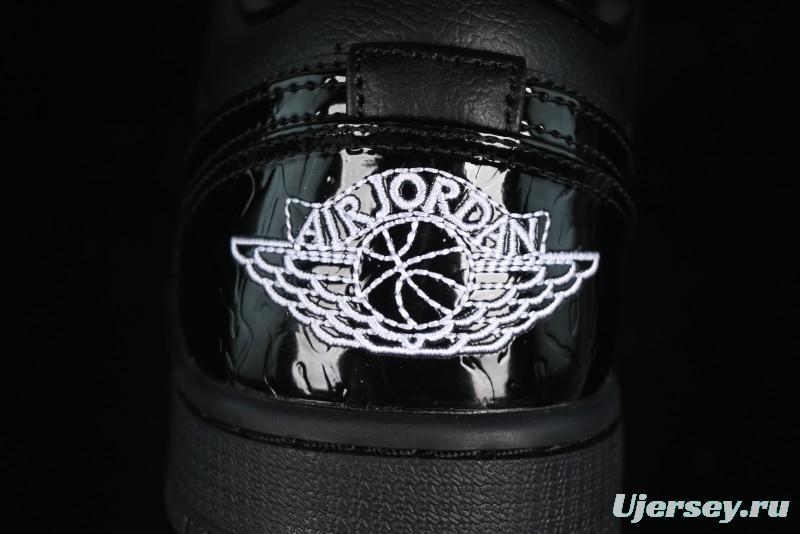 Nike Air Jordan 1 Low "Black Croc" Casual Sneakers - HJ7743-010