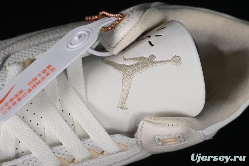 Nike Air Jordan 3 Retro Cactus Jack Collaboration High-Top Basketball Shoes with Soft Napa Leather and Visible Air Cushion - 136064-668