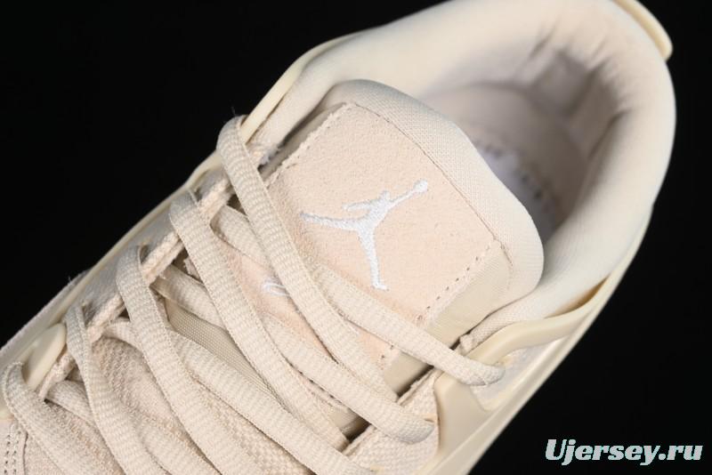 Nike Air Jordan 4 Remastered Retro Sneakers in White Grey - FQ7940-200