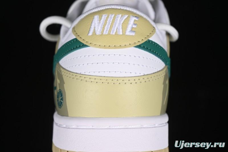 Nike Dunk Low SB Lemon Mojito Casual Skate Shoes - DV0833-100
