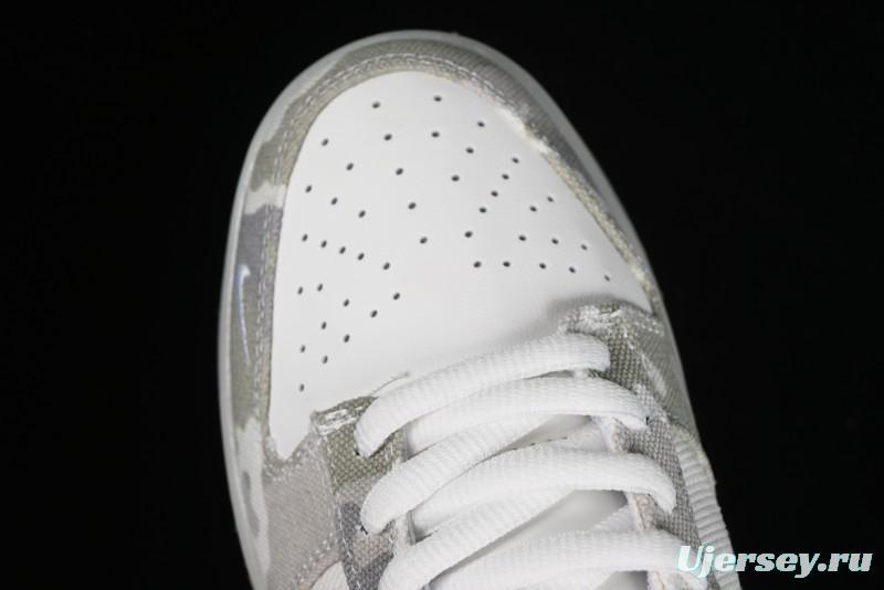 Nike SB Dunk Low Bape Collaboration - Crystal Camouflage Anniversary Custom Low-Top Casual Skate Shoes - JH8040-941