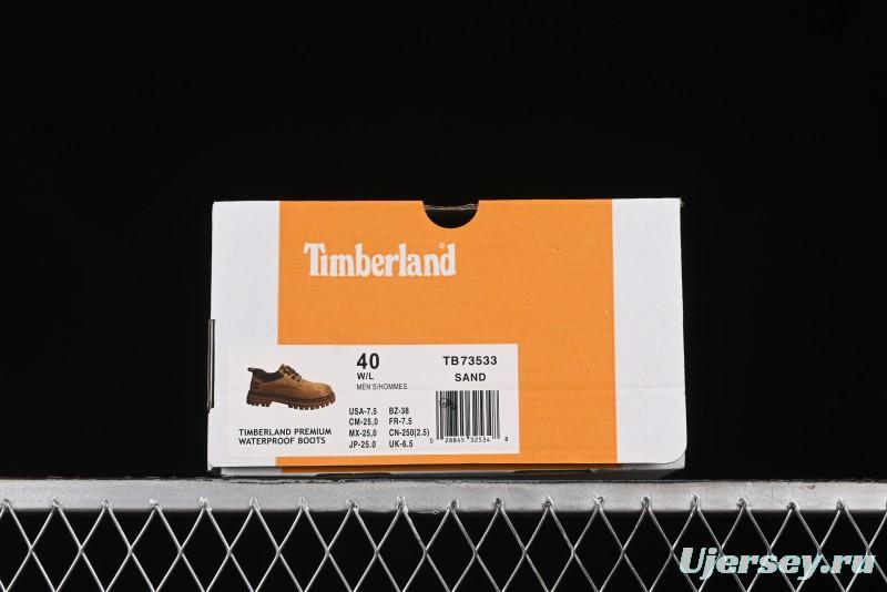 Timberland 24SS Autumn New Collection Low-Top Casual Shoes with Anti-Slip Rubber Sole - TB73533SAND