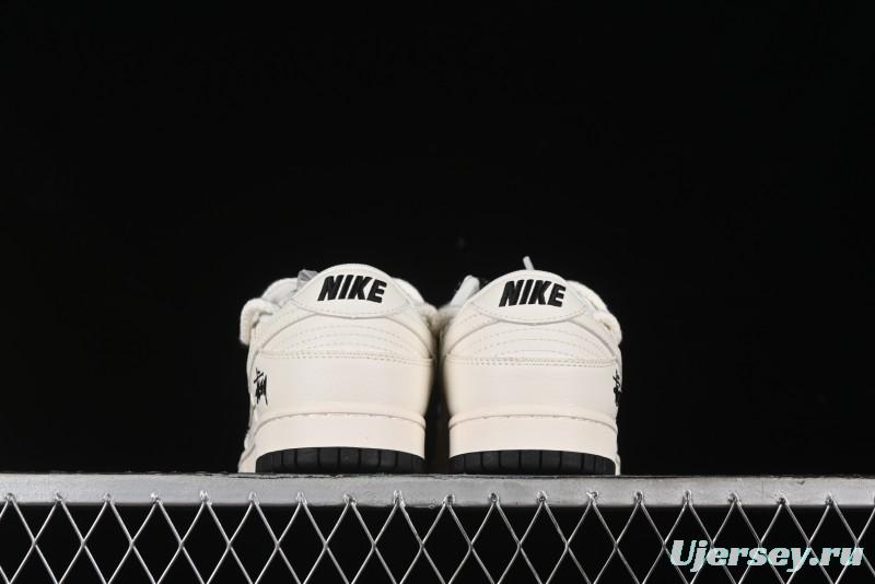 Nike SB Dunk Low Stussy Anniversary Custom Low-Top Casual Sneakers - SJ2068-276