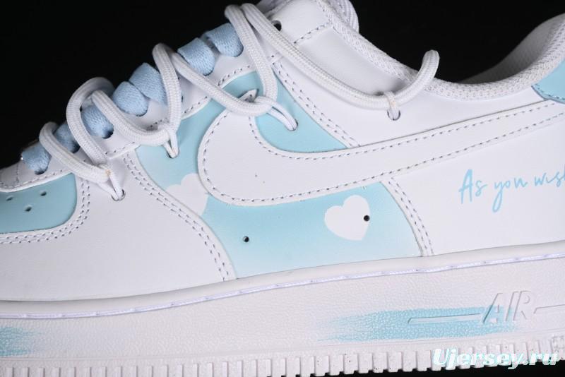Nike Air Force 1 '07 Low Custom Anime Themed Spray Painting Romantic Whisper Casual Sneakers - ZH0316-028