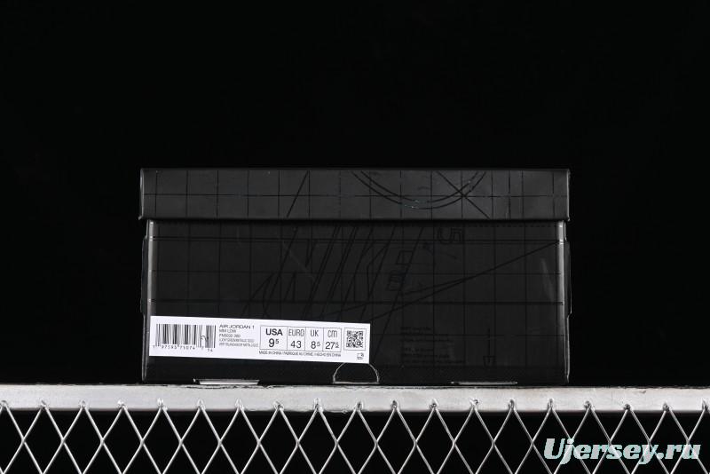 Nike Air Jordan 1 Low "Method of Make" Casual Sneakers in Green and Gold - FN5032-300