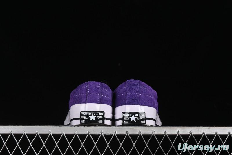 Converse One Star Retro Low-Top Skate Shoes in Purple Suede - 171586C