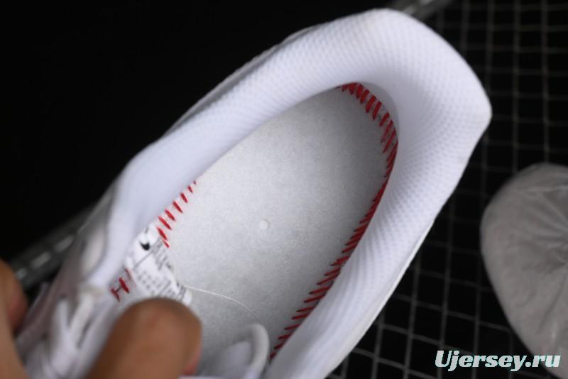 Nike Air Force 1 '07 Low Casual Sneakers with Anime-inspired White Pink Purple Spray Paint Design - CW2288-111