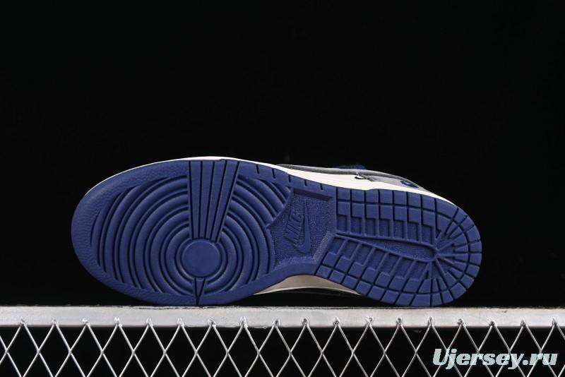 Nike SB Dunk Low BAPE Collaboration - Strap Multi-Color Grey Swoosh Anniversary Custom Low-Top Casual Sneakers - SJ2068-278