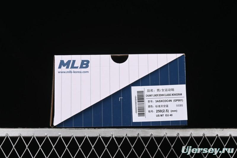 New York Yankees MLB Bigball Chunky Embo Monogram Platform Sandals - 3ASXCDC4N50SBS