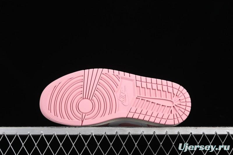 Nike Air Jordan 1 Low AJ1 Pink White Low-Top Casual Sneakers - DC0774-162