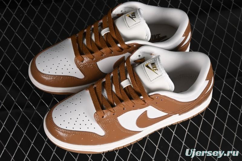 Nike Dunk Low LX SB Casual Skate Shoes in Brown Ostrich - FJ2260-001