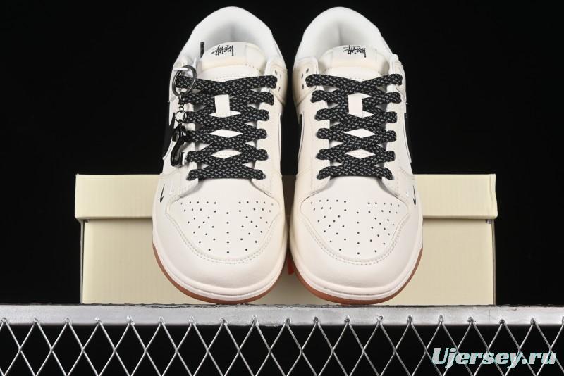 Nike SB Dunk Low Stussy Anniversary Edition Custom Premium Low-Top Skate Shoes - DQ1098-385