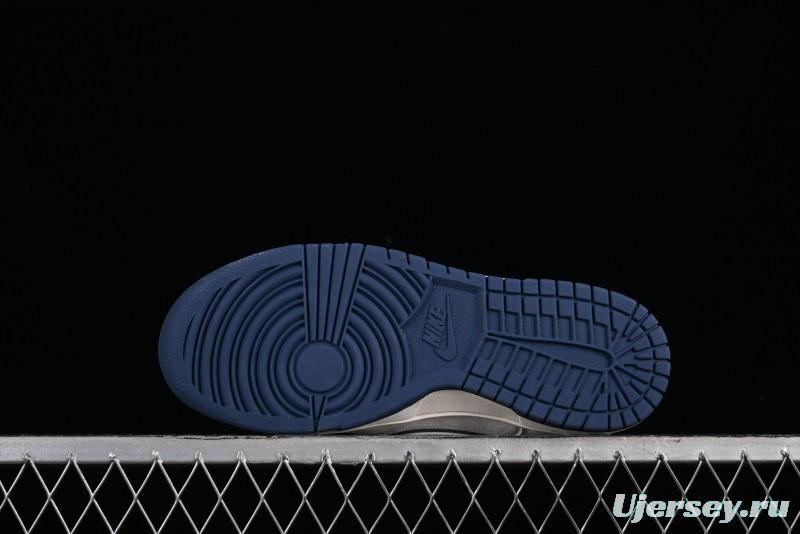 Nike SB Dunk Low The North Face Collaboration - Deep Blue Pig Anniversary High-End Custom Low-Top Casual Skate Shoes - XX2025-325