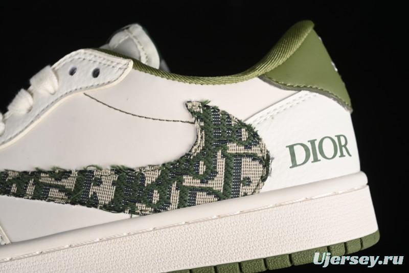 Nike Travis Scott x Fragment Design x Air Jordan 1 Low OG SP AJ1 Retro Sneakers - DM6688-605