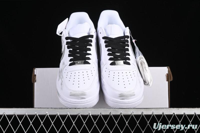 Nike Air Force 1 '07 Low Custom Hand-Painted 2D Theme with Broken Three-Hook Shadow and Strap - CW2288-111