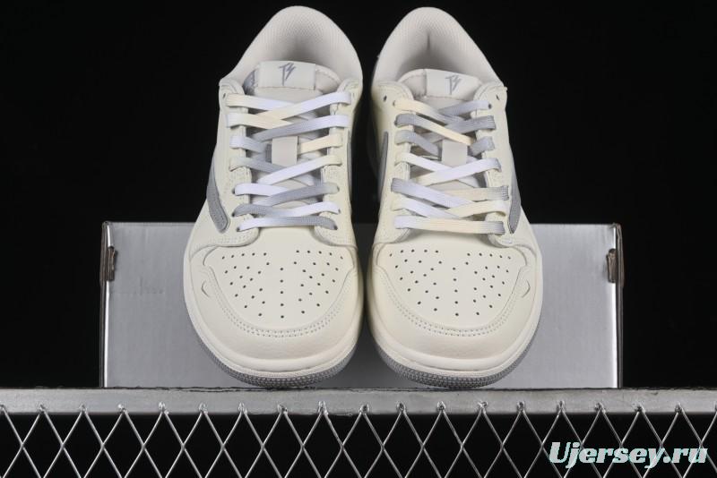 Nike Travis Scott x Fragment Design x Air Jordan 1 Low OG SP AJ1 Collaboration Sneakers - DM7866-021