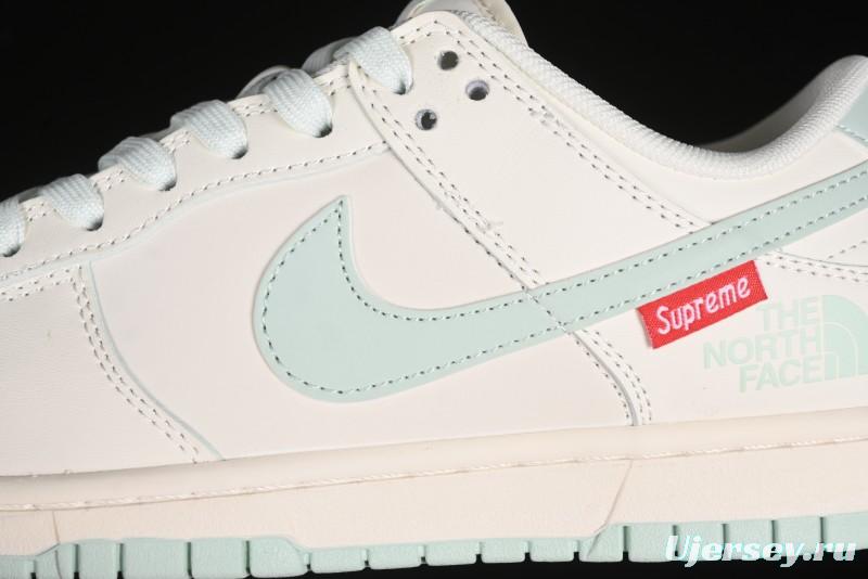 Nike SB Dunk Low The North Face Supreme Collaboration - Bamboo Green Anniversary Custom Low-Top Casual Skate Shoes - XX2025-658