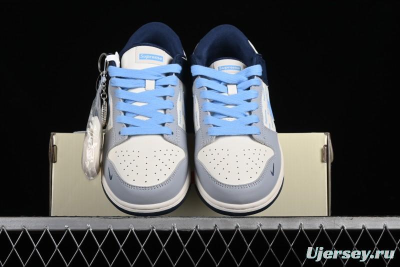 Nike SB Dunk Low Supreme Collaboration - Anniversary Edition High-End Custom Low-Top Casual Skate Shoes - CF3688-009