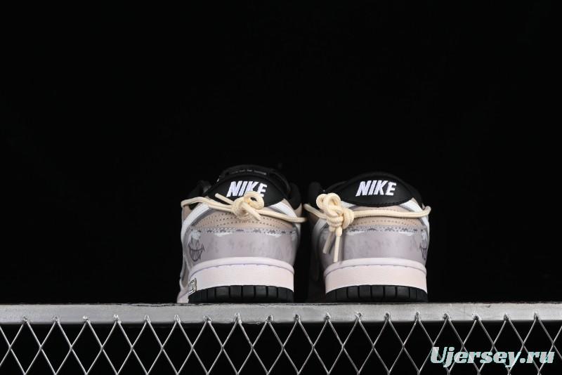 Nike Dunk Low "Joker" Speed Space Breaker White Grey SB Strap Casual Skate Shoes - DD1391-100