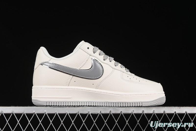 Nike Air Force 1 '07 Low QR Code Light Grey Starry Casual Sneakers - CU1836-963