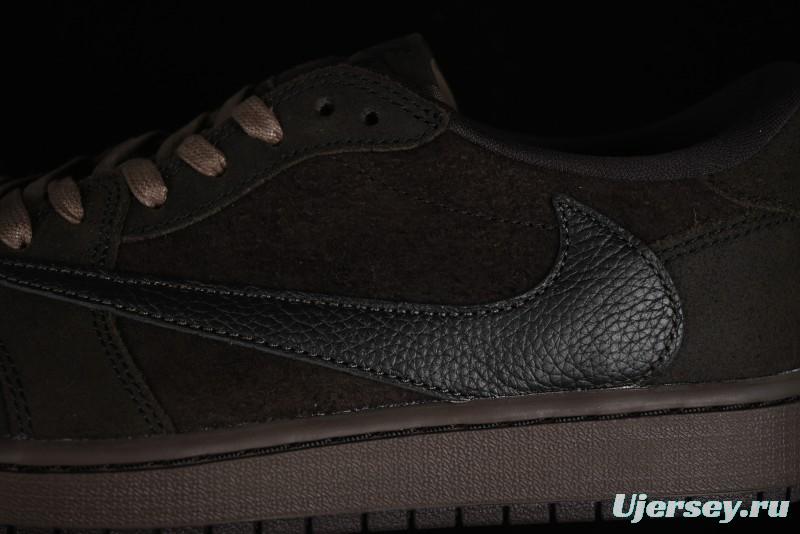 Nike Travis Scott x Air Jordan 1 Low OG AJ1 Reverse Swoosh Sneakers - DM7866-202