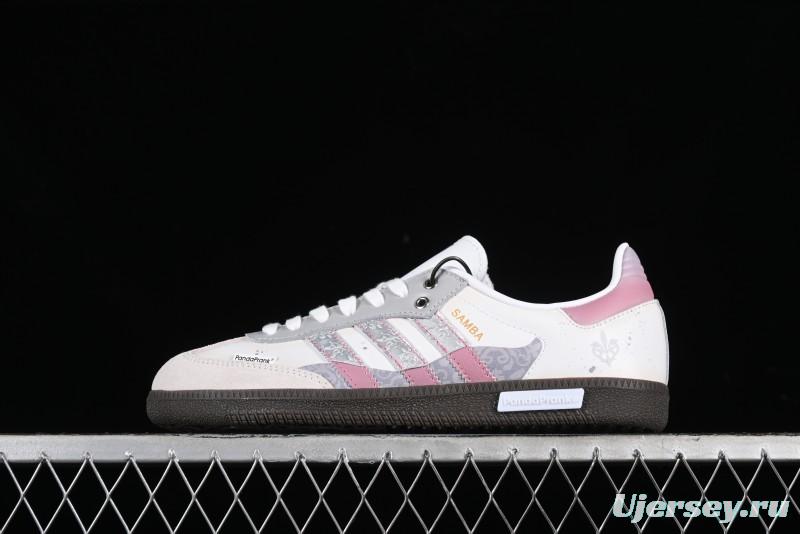 Adidas Originals Samba OG Low-Top Casual Sneakers with Panda Mischief Parachute Academy Design - B75806
