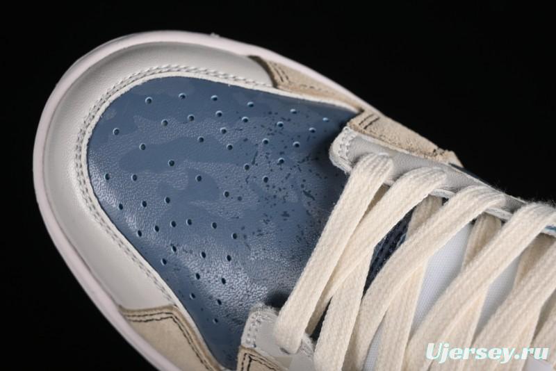 Nike Dunk Low Panda Prank Wave Fishing Blue Brown Low Top Casual Sneakers - DD1391-400