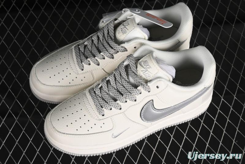 Nike Air Force 1 '07 Low QR Code Light Grey Starry Casual Sneakers - CU1836-963