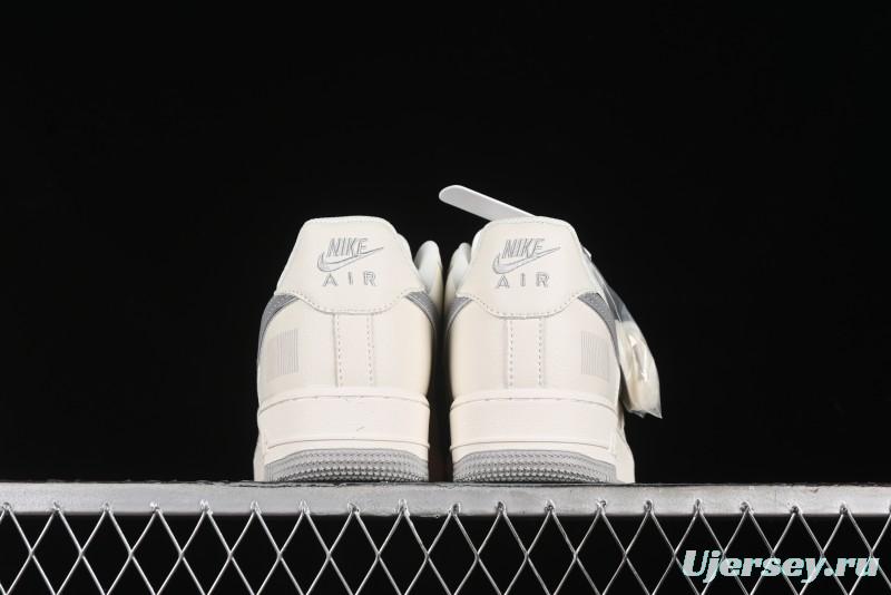 Nike Air Force 1 '07 Low QR Code Light Grey Starry Casual Sneakers - CU1836-963