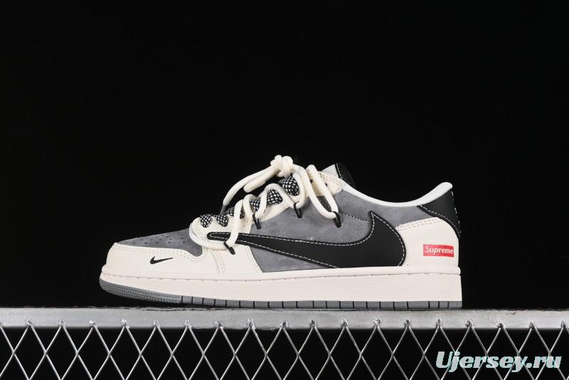 Nike Travis Scott x Fragment Design x Air Jordan 1 Low OG SP AJ1 Supreme Collaboration - SJ0086-132