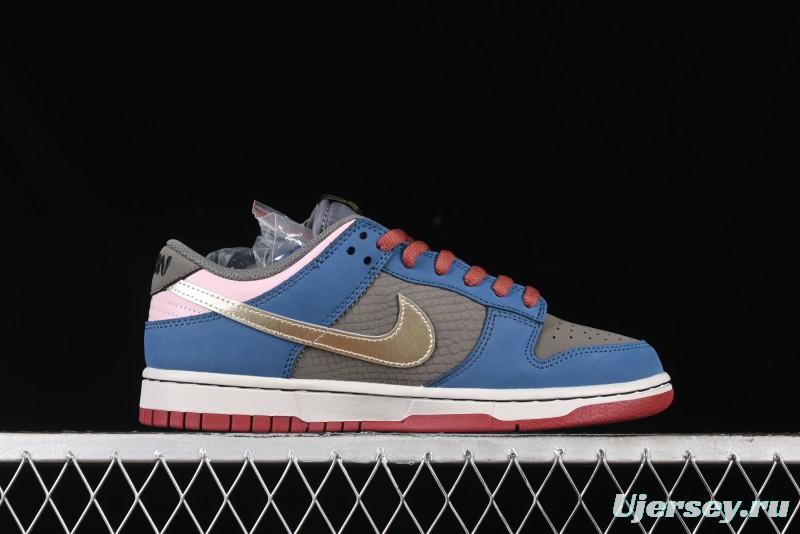 Nike Dunk Low Retro Deconstructed Casual Sneakers with Cloud and Dragon Patterns Inspired by Black Myth: Wukong Game - DV2433-109