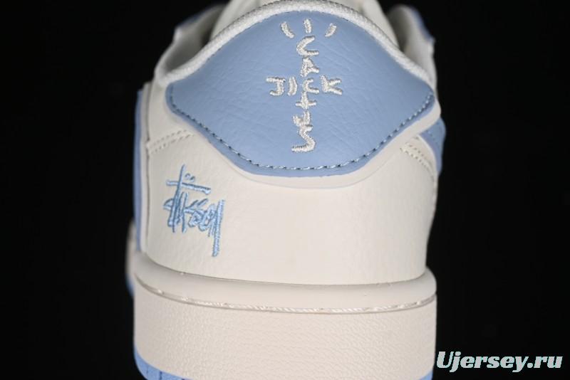 Nike Travis Scott x Fragment Design x Air Jordan 1 Low OG SP AJ1 Retro Sneakers - DM6688-609