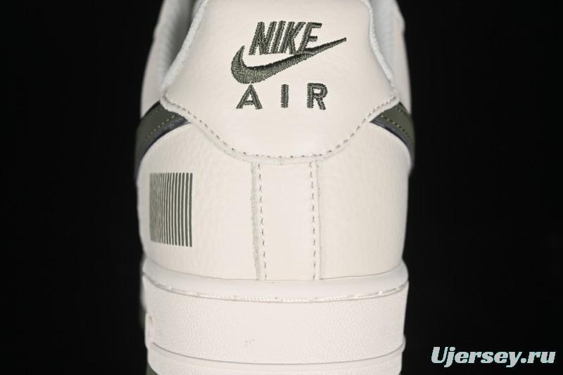 Nike Air Force 1 '07 Low QR Code Military Green Starry Sky Casual Sneakers - CU1836-966