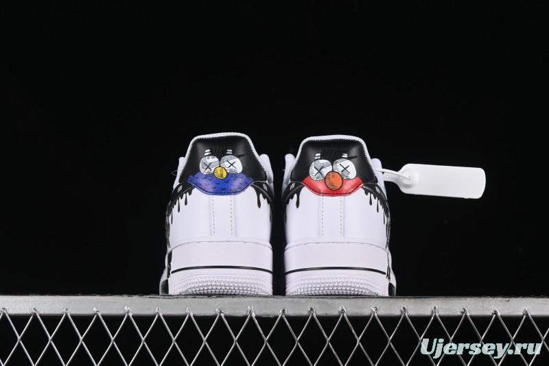 Nike Air Force 1 '07 Low Kaws Bear Collaboration Casual Sneakers - CW2288-111