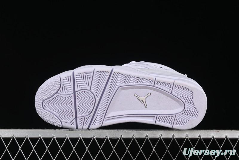 Nike Air Jordan 4 Retro Basketball Shoes with Net Design - FV7251-107