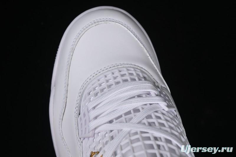 Nike Air Jordan 4 Retro Basketball Shoes with Net Design - FV7251-107